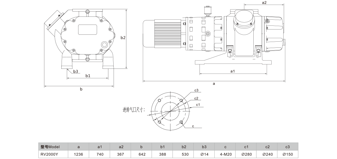 RV2000Y羅茨真空泵